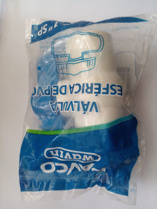 LLAVE PASO 1" PVC S/R AGUA "PAVCO"