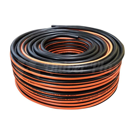 MANGUERA GAS INDUSTRIAL  NARANJA-NEGRA ( x 1/2 METRO )