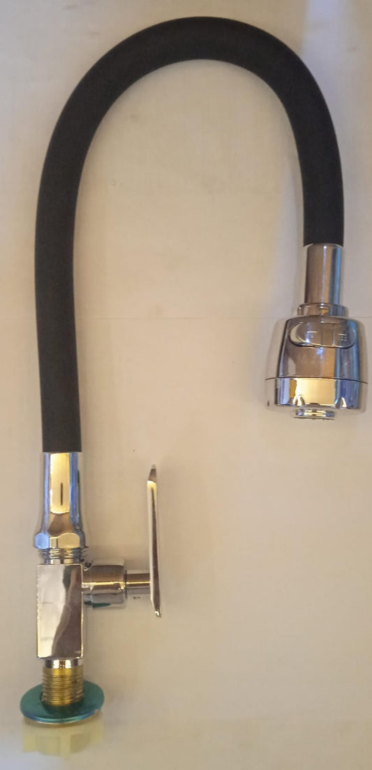 LLAVE COCINA FLEXIBLE NEGRO P/MUEBLE "RUBINETTO"