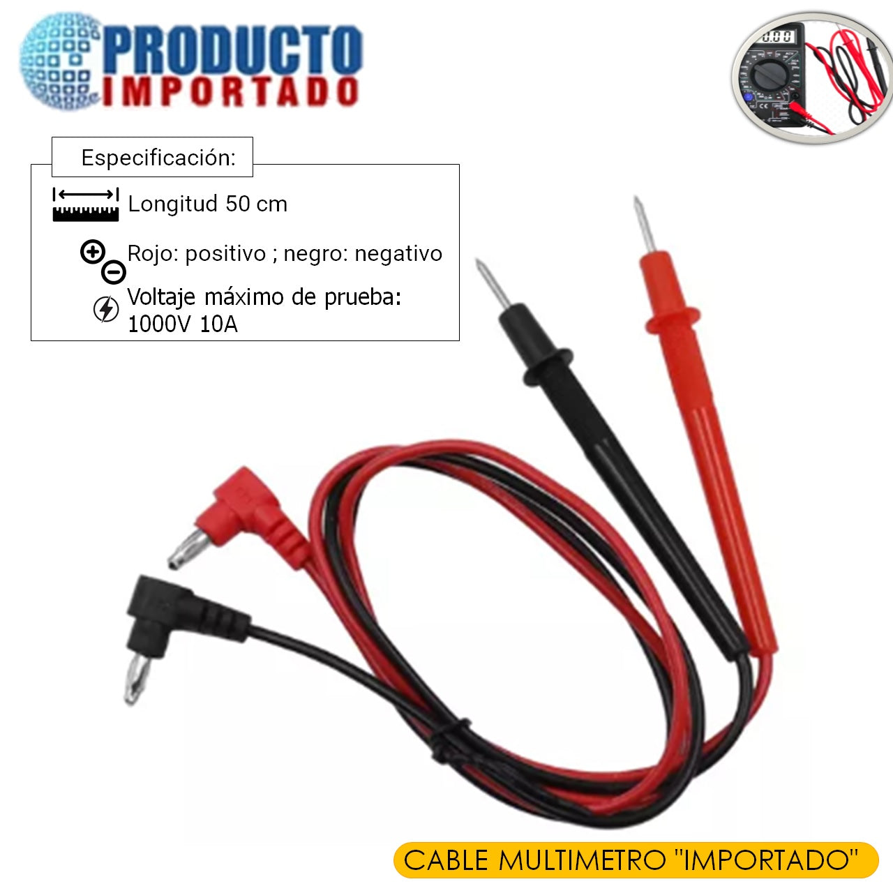 CABLE MULTIMETRO "IMPORTADO"