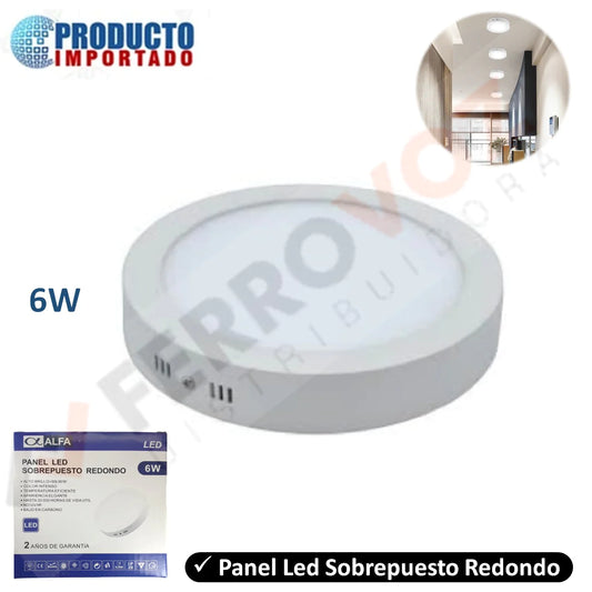 PANEL LED VISIBLE REDONDO 6 W