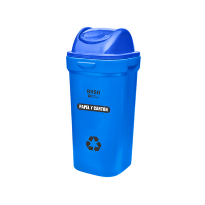 TACHO  ECOLOGRICO 75LT AZUL  "BASA"