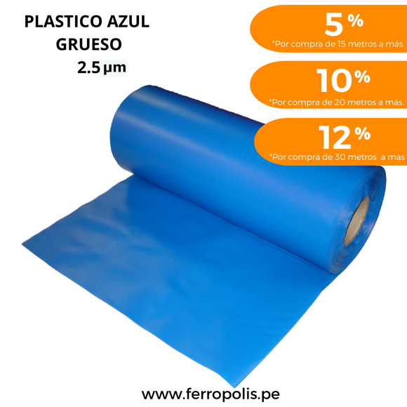 PLASTICO AZUL GRUESO 2.5 μm ( X metro)