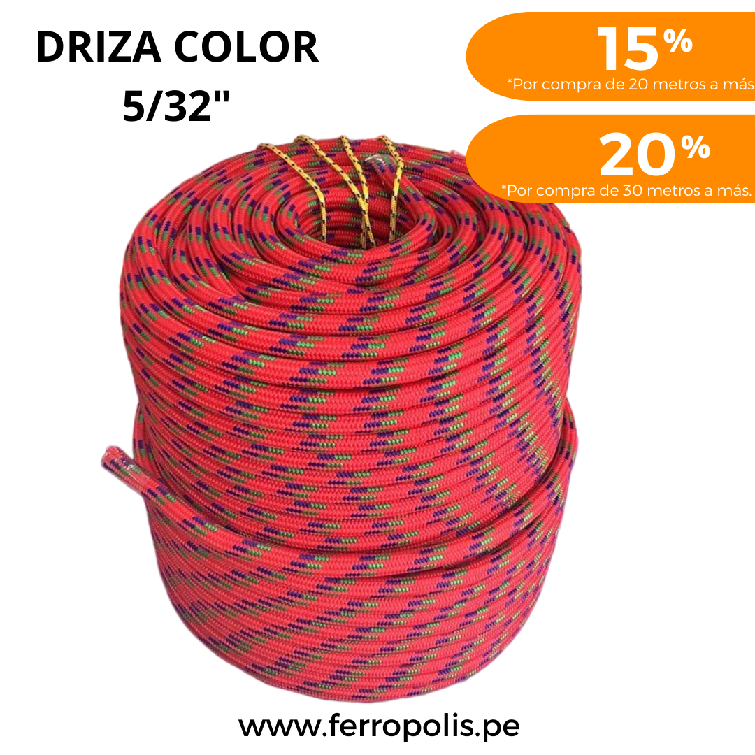 DRIZA 5/32 COLOR ( x mt)