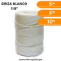 DRIZA 1/8 BLANCO ( X MT)