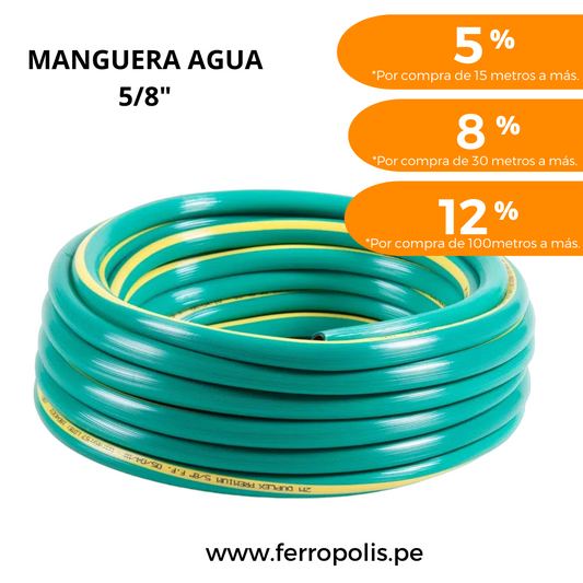 MANGUERA AGUA LIVIANA 5/8"  ( X METRO )
