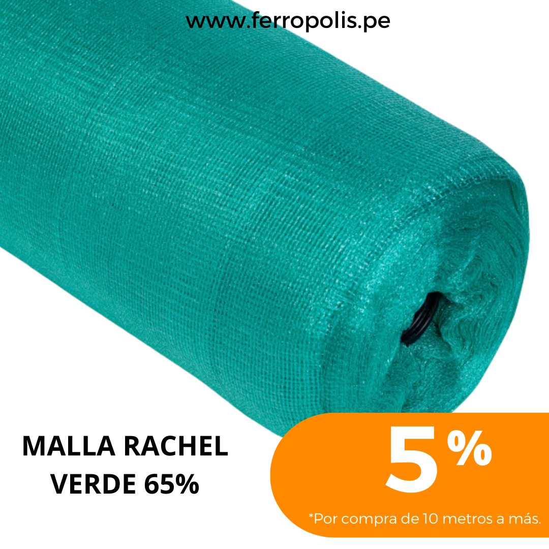 MALLA RASCHEL VERDE 65% (x metros)