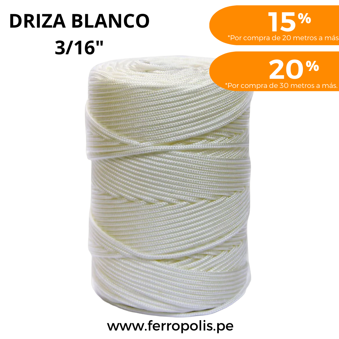 DRIZA BLANCO 3/16" (  x mt )