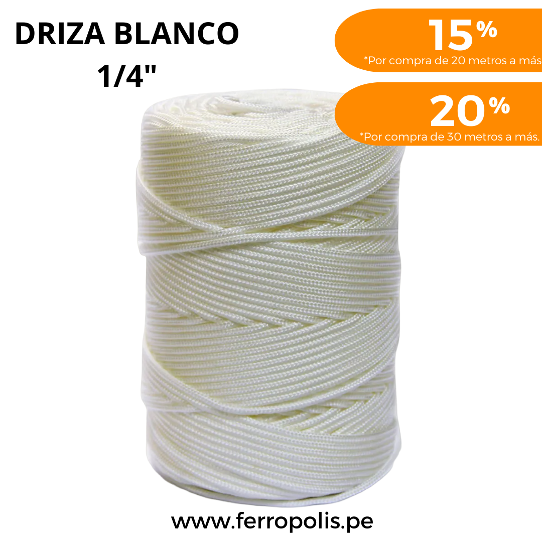 DRIZA BLANCO 1/4 ( x mt )