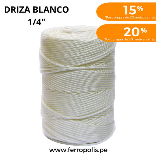 DRIZA BLANCO 1/4 ( x mt )