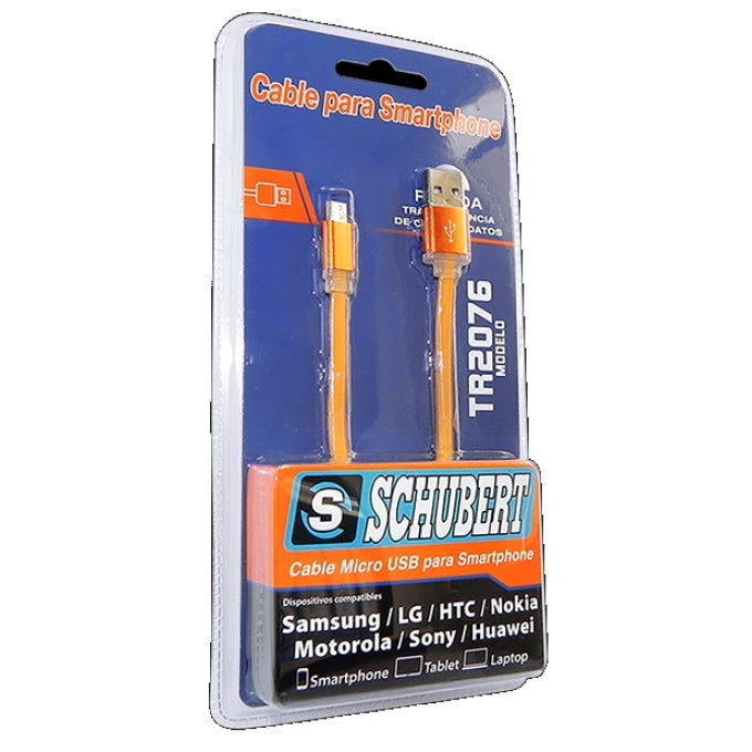 CABLE CELULAR TIPO SMARTPHONE BLANCO "SCHUBERT"