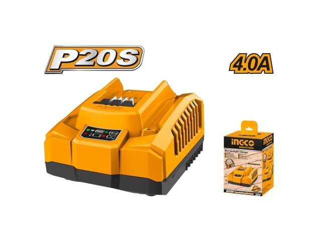 CARGADOR 20V 4A RAPIDO INTELIGENTE "INGCO"