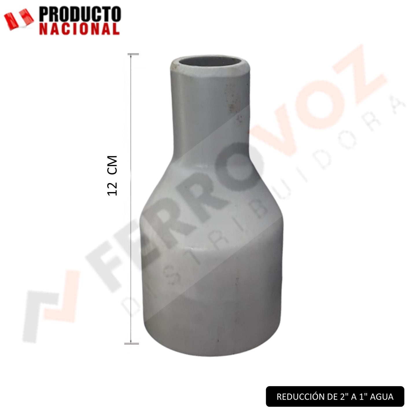 REDUCCIÓN AGUA PVC 1 1/2" S/R - 3/4" S/R "COMERCIAL"