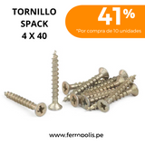 TORNILLO SPACK 4 X 40  (GR≈10PCS APROX)