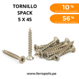 TORNILLO SPACK 5 x 45 ( x und )