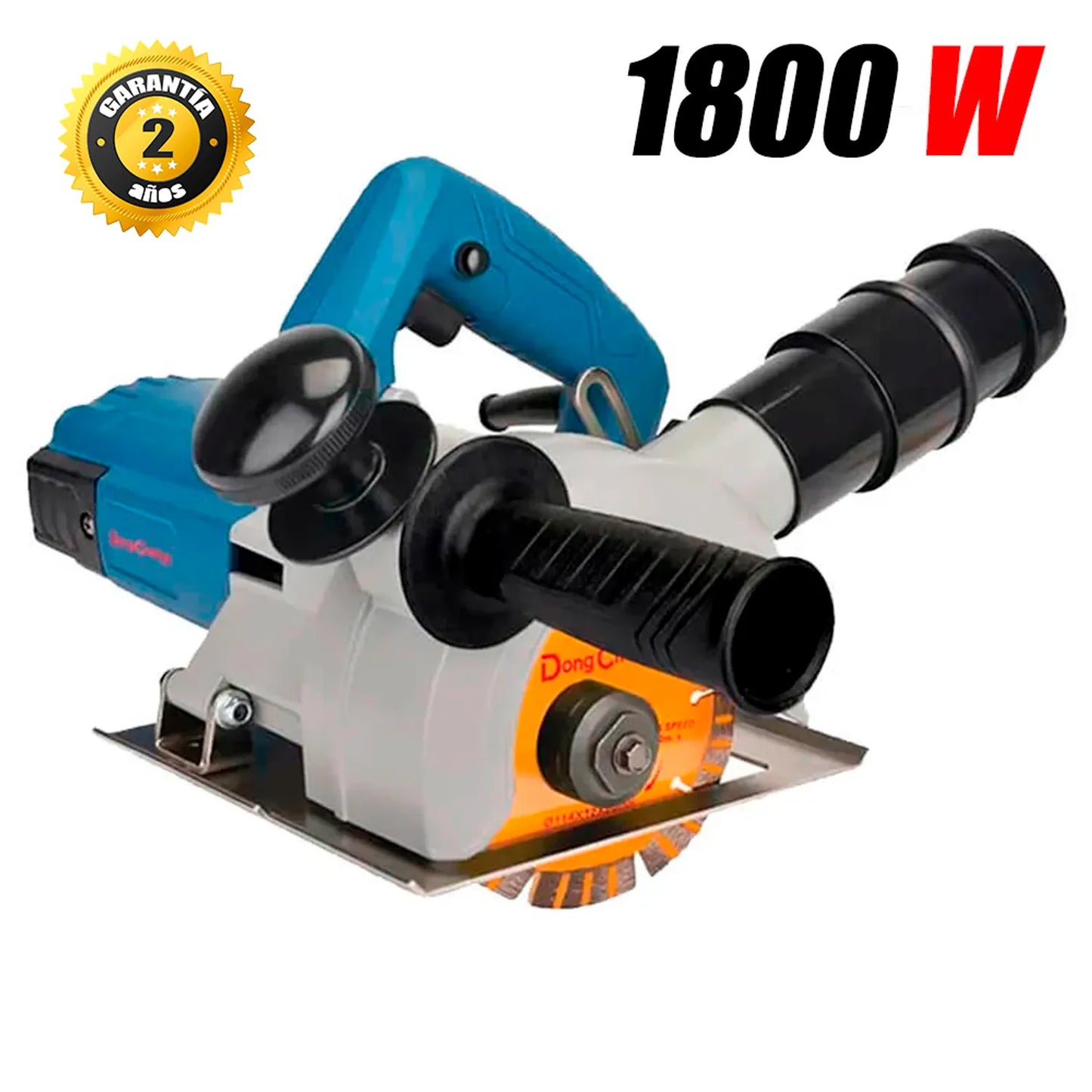 Sierra Ranuradora Acanaladora Pared Concreto 5″   1800W 37.5 x 50mm DONGCHENG