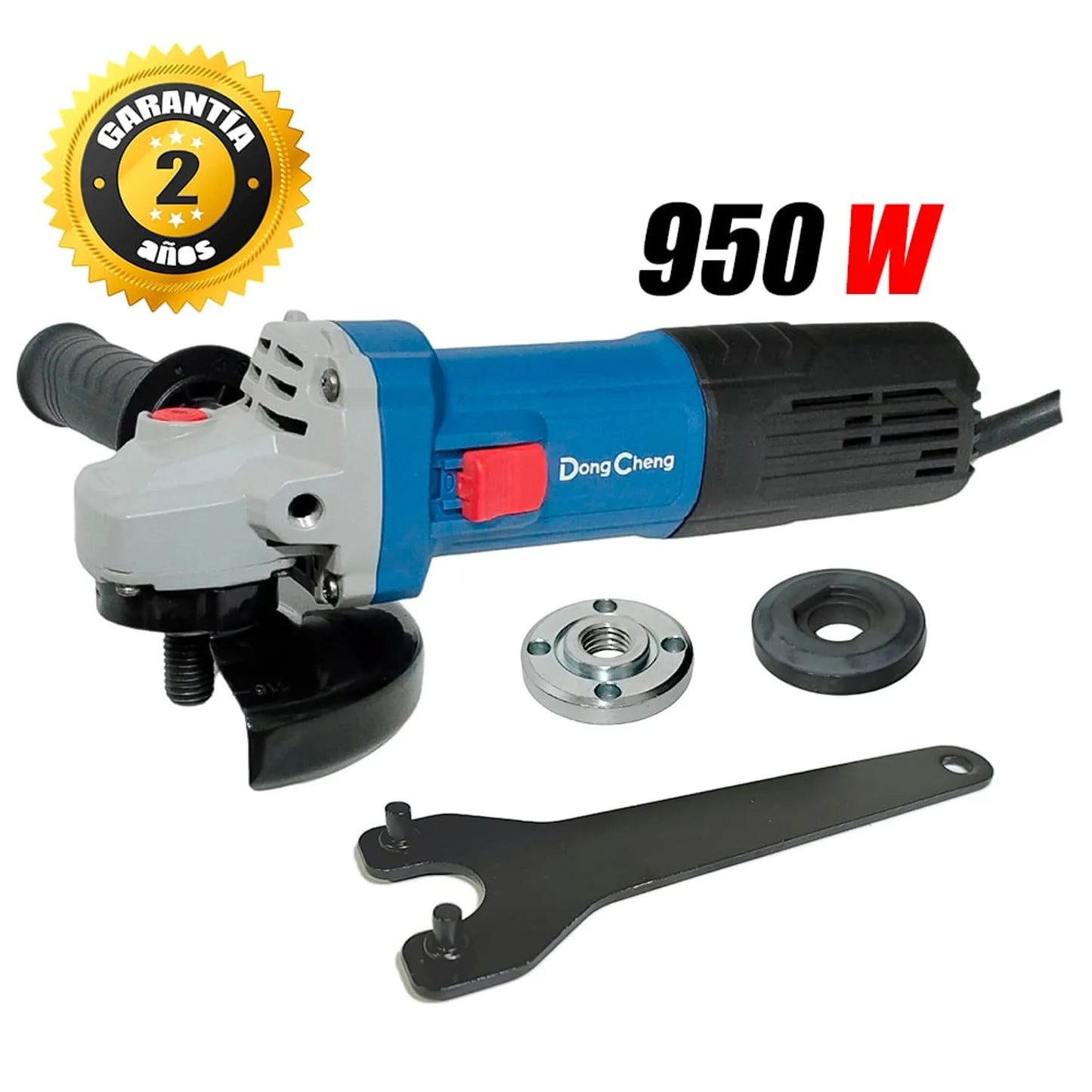 AMOLADORA 950W 4 1/2" 11,800 RPM Protect POlvo CARBON AUTO DESCONECTABLE DONGCHENG