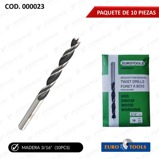 BROCA MADERA 3/16"
