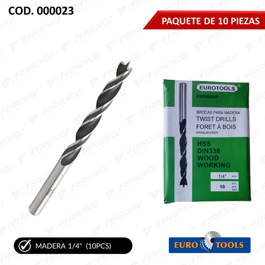 BROCA MADERA 1/4"