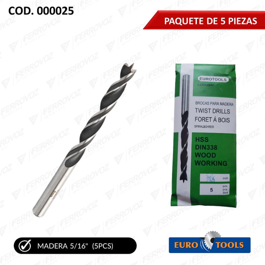 BROCA MADERA 5/16"