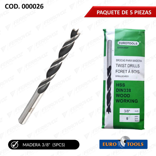 BROCA MADERA 3/8"