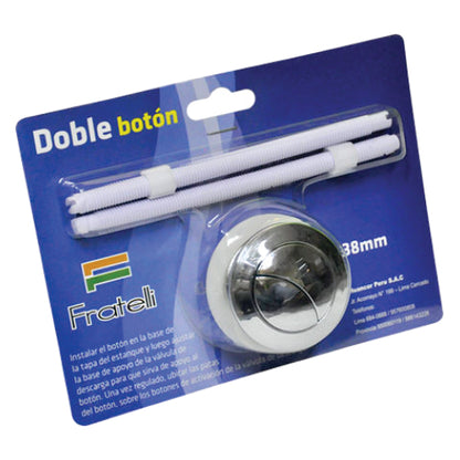 BOTON DOBLE DESCARGA 38MM "FRATELLI"