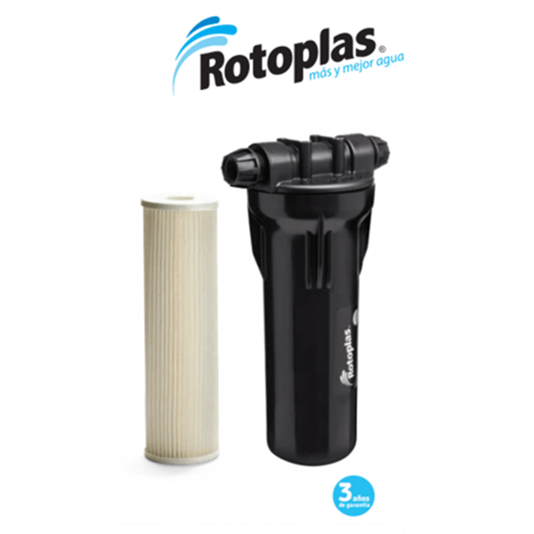 FILTRO TANQUE ALTO NEGRO STANDAR "ROTOPLAST"