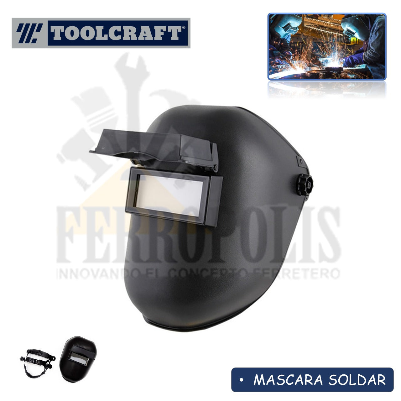 MASCARA SOLDAR  CLASICA "TOOLCRAFT"