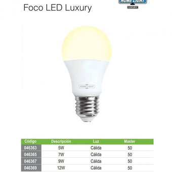 FOCO LED LUZ CALIDAD 5W "HOME LIGTH"