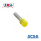 TERMINAL MANGUITO 18AWG 8MM " TKL AMARILLO"
