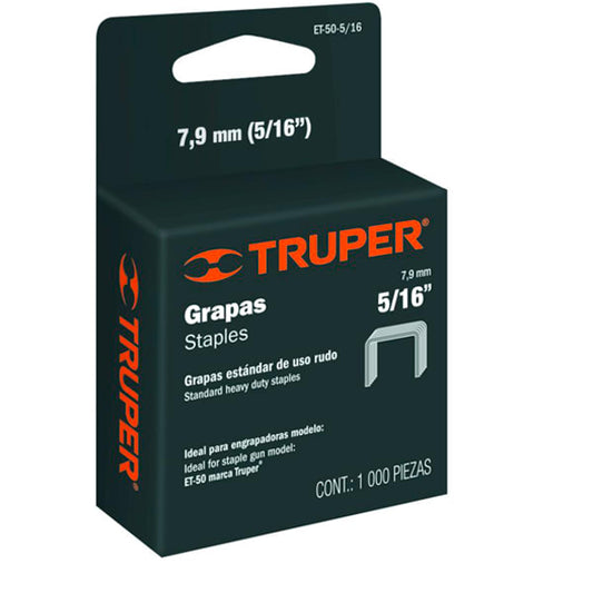 GRAPAS ENGRAMPADORA ET-50 5/16" (8MM)  "TRUPER"