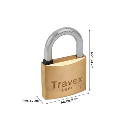 CANDADO BRONCE 50 mm. 300 g. "TRAVEX"