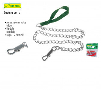CADENA ANIMAL GALVANIZADA 48"