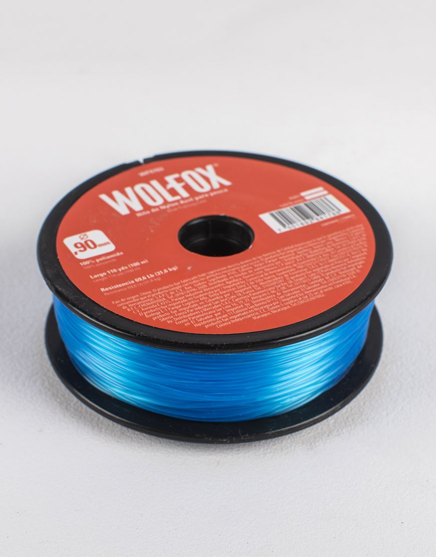 HILO PESCAR NYLON AZUL #90 "WOLFOX"