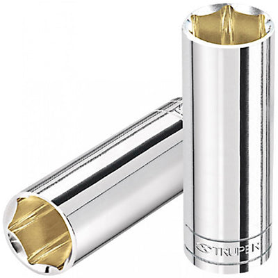 DADO CROMADO TUBULAR HEXAGONAL ENCASTRE 1/2 x 27MM TRUPER