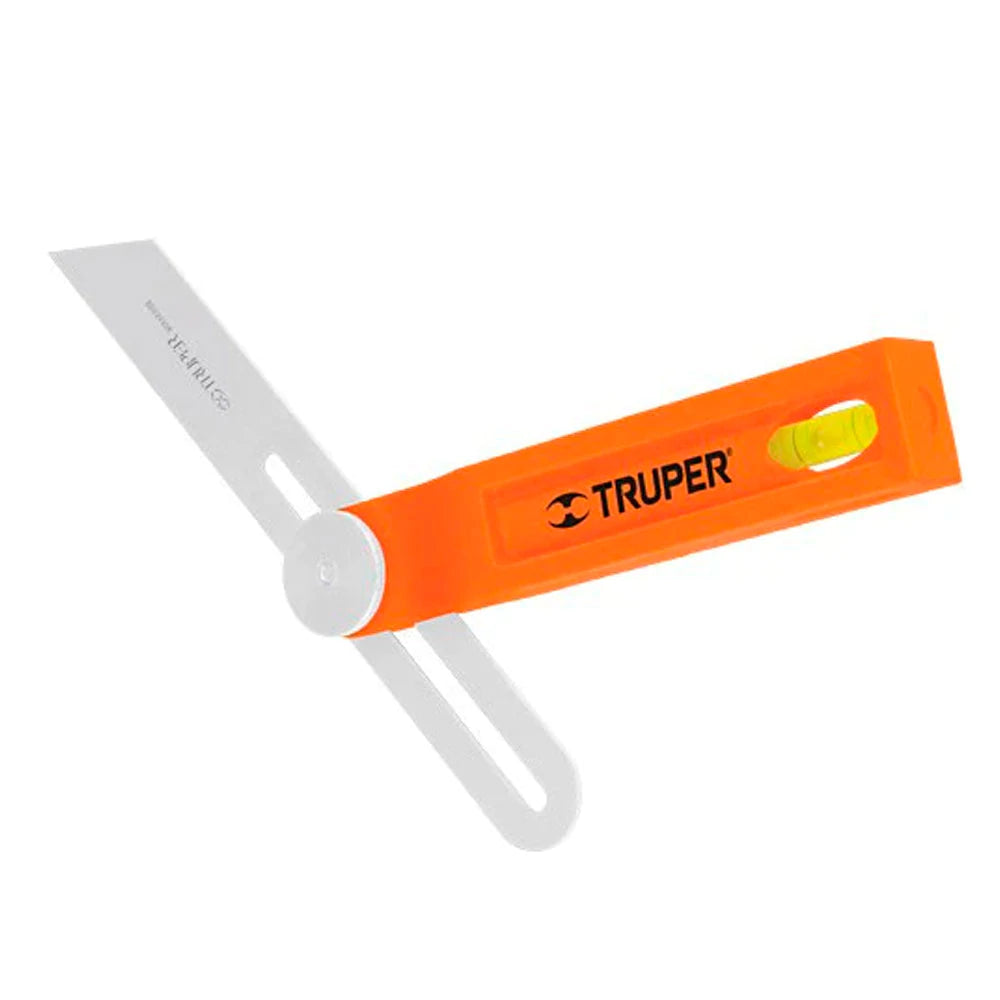 ESCUADRA FALSA 8" ACERO INOXIDABLE , MANGO ABS "TRUPER"