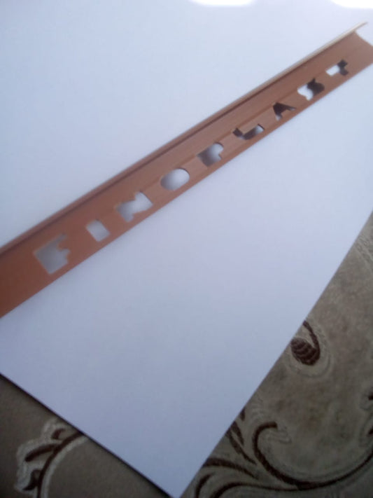 PERFIL PORCELANATO PVC CUERO OSCURO 10.5 mm