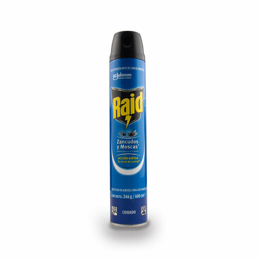 INSECTICIDA SPRAY MOSCAS "244gr" RAID DOBLE ACCION