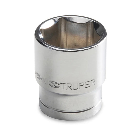 DADO CROMADO HEXAGONAL ENCASTRE 1/2x 25MM TRUPER