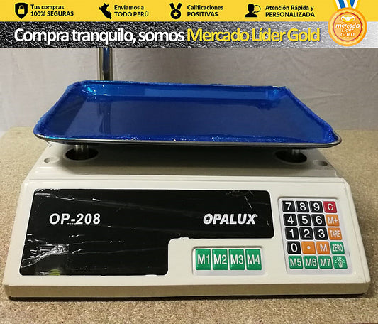 BALANZA ELECTRONICA DIGITAL 40KG "OPALUX"