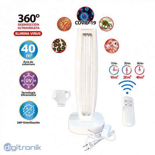 LAMPARA UV GERMICIDA 360º