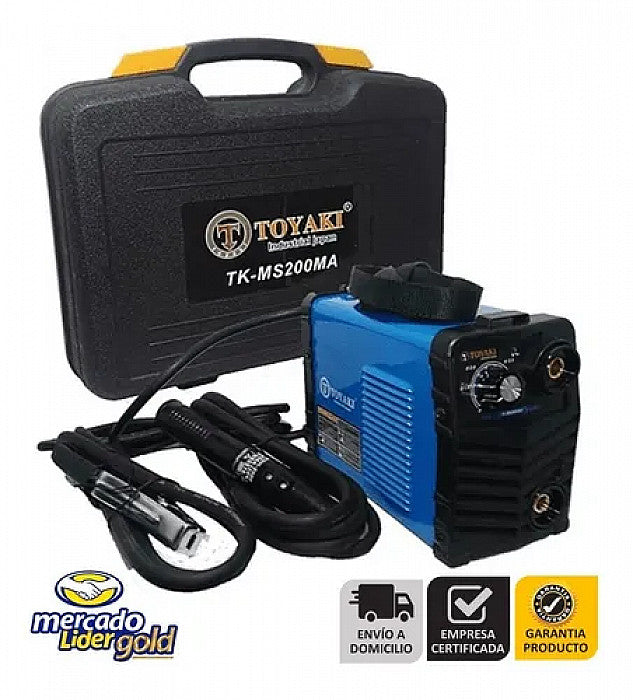 MAQUINA SOLDAR INVERSORA 200A "TOYAKI" INC. MALETA