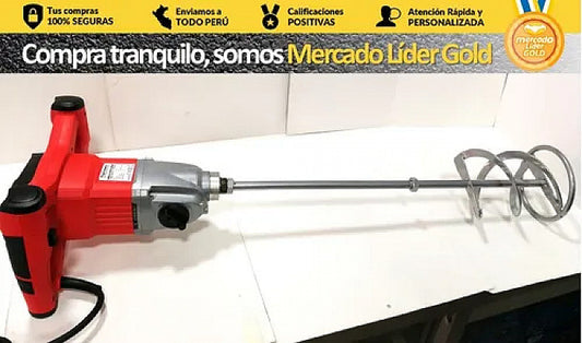 TALADRO MEZCLADOR CONCRETO PINTURA 1200 W "TORREWS"