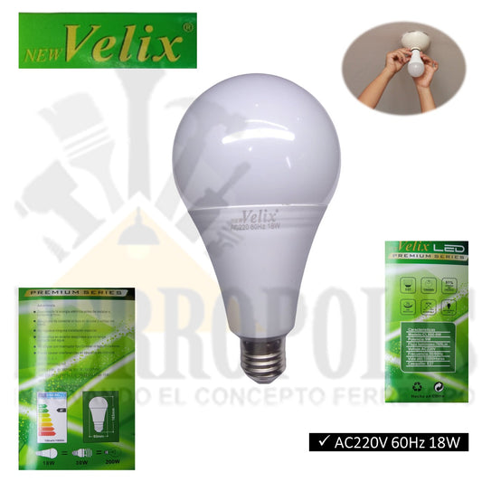 FOCO LED PERA 18W BLANCO PREMIUN
