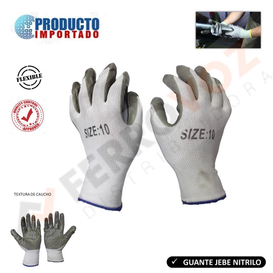 GUANTE TELA JEBE NITRILO ANTICORTE