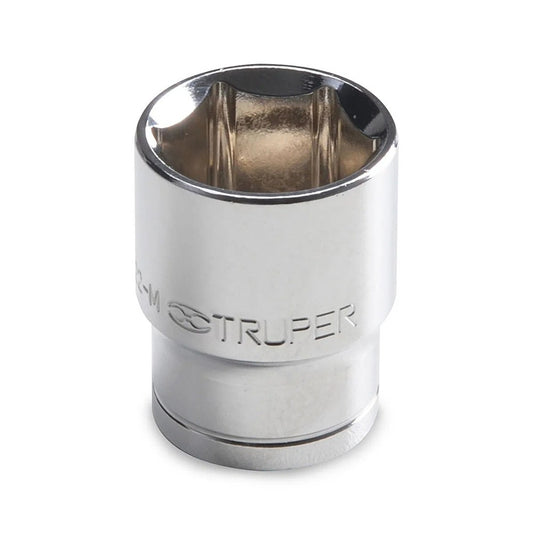 DADO CROMADO HEXAGONAL ENCASTRE 1/2 x 23MM TRUPER