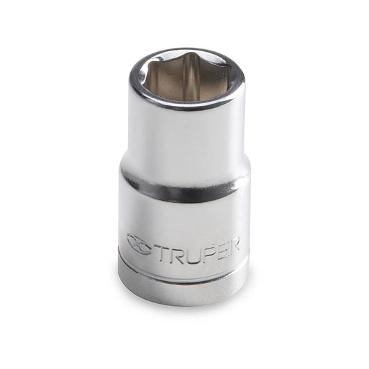 DADO CROMADO HEXAGONAL ENCASTRE 1/2 x 11MM  TRUPER