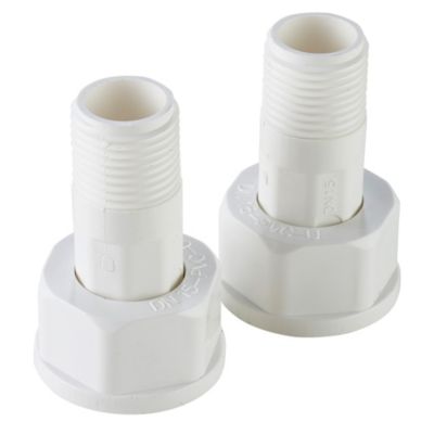 RACOR CONECTOR 1" x  3/4" x 55MM  EMPALME PVC MEDIDOR AGUA