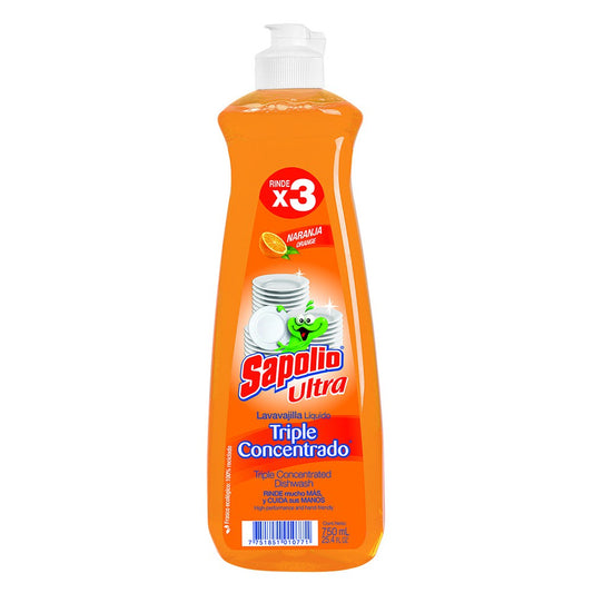 LAVAVAJILLA LIQUIDA NARANJA 750ML "SAPOLIO"
