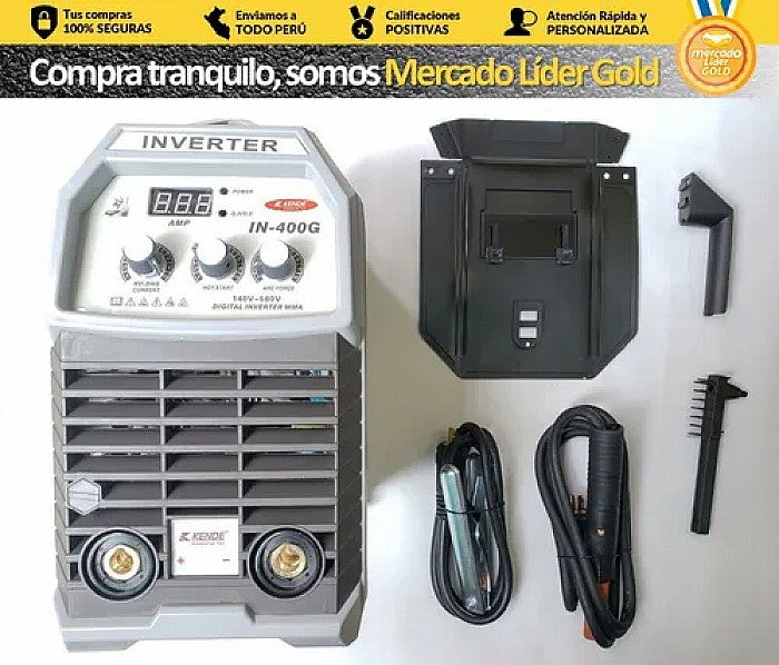 MAQUINA SOLDAR INVERSORA MULTIFASE 250A-400A TRIFASICA 380V  MONOFASICA 240V